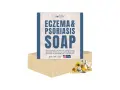 Mydło "Eczema & Psoriasis Soap" od Herblov, które pomaga w leczeniu egzemy i łuszczycy. Naturalne składniki dla ulgi.