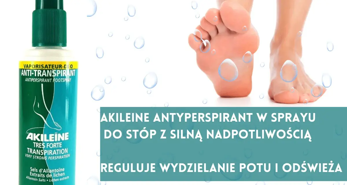 Szukasz skutecznego środka na pocenie nóg? Forum poleca Akileïne Antyperspirant w sprayu, który reguluje pot i odświeża stopy.