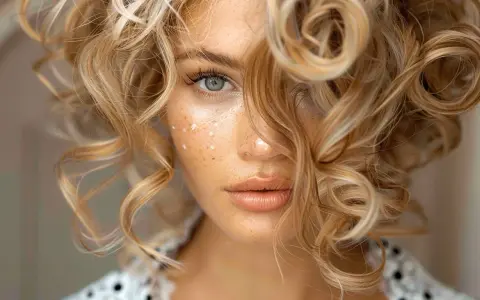 Blondynka z piegami i artystycznymi lokami. Jak zrobić loki, by uzyskać taki efekt?