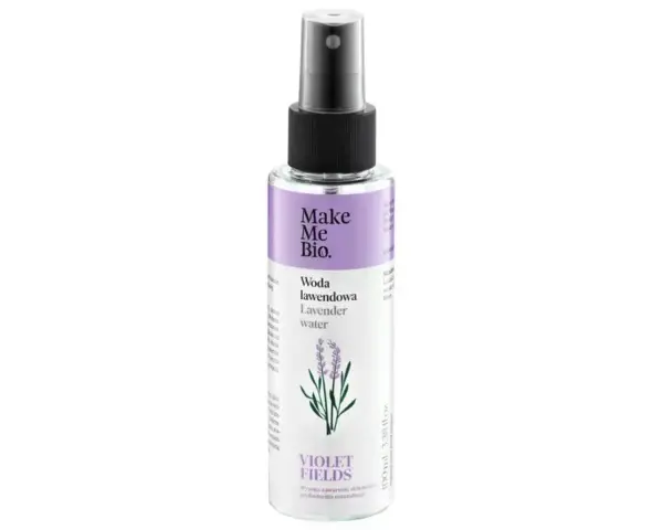 Woda lawendowa Make Me Bio, idealna do pielęgnacji cery z problemem trądziku. Delikatny spray z lawendą.