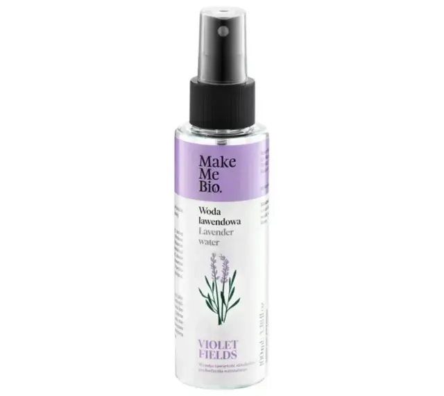 Woda lawendowa Make Me Bio, idealna do pielęgnacji cery z problemem trądziku. Delikatny spray z lawendą.