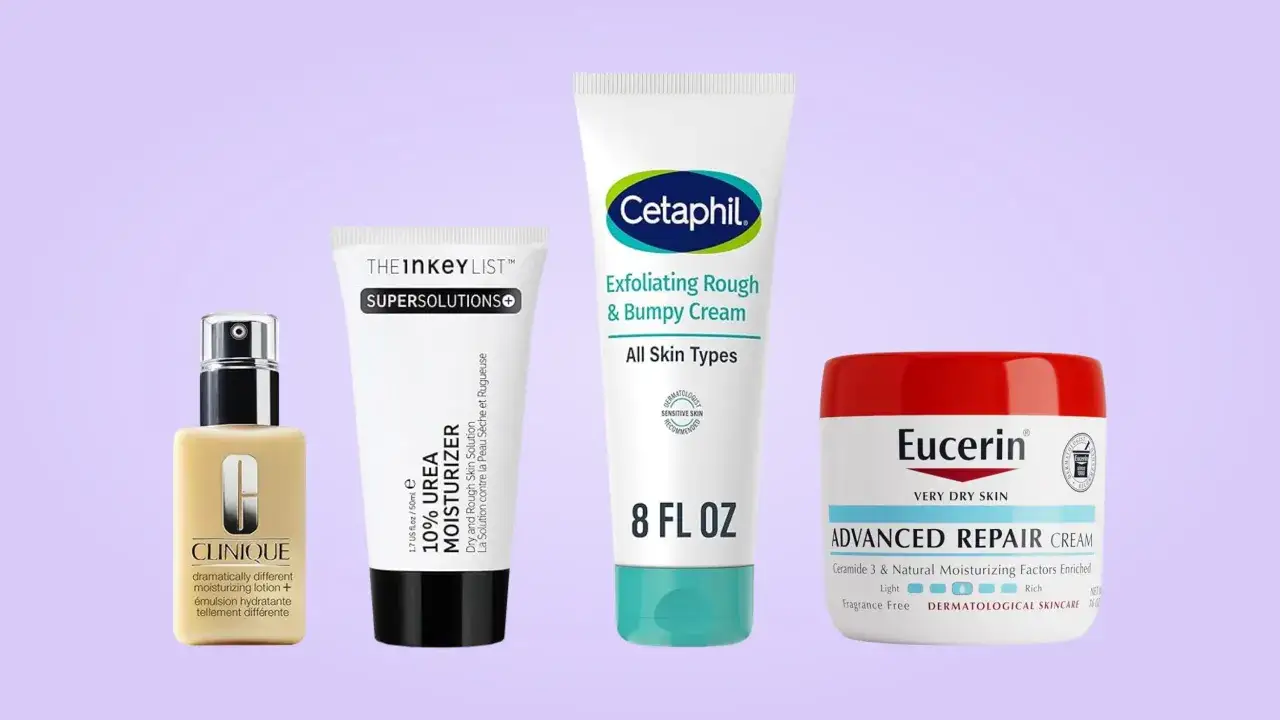 Krem z 10% urea od The Inkey List, Cetaphil i Eucerin. Produkty do pielęgnacji suchej i szorstkiej skóry.