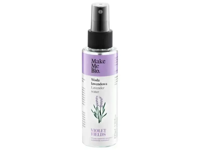 Woda lawendowa Make Me Bio, idealna do pielęgnacji cery z problemem trądziku. Delikatny spray z lawendą.